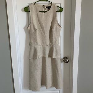Banana Republic Cream Peplum Dress